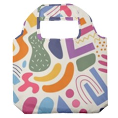 Abstract Pattern Background Premium Foldable Grocery Recycle Bag by Maspions