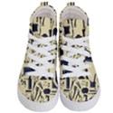 Elegant Hairdresser pattern cream Kids  Hi-Top Skate Sneakers View1