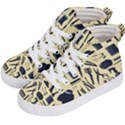 Elegant Hairdresser pattern cream Kids  Hi-Top Skate Sneakers View2