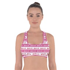 Breathe In Life, Breathe Out Love Text Motif Pattern Cross Back Sports Bra by dflcprintsclothing