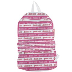 Breathe In Life, Breathe Out Love Text Motif Pattern Foldable Lightweight Backpack by dflcprintsclothing