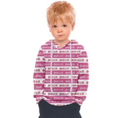 Breathe In Life, Breathe Out Love Text Motif Pattern Kids  Overhead Hoodie by dflcprintsclothing