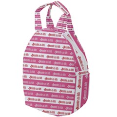 Breathe In Life, Breathe Out Love Text Motif Pattern Travel Backpack by dflcprintsclothing