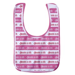 Breathe In Life, Breathe Out Love Text Motif Pattern Baby Bib by dflcprintsclothing