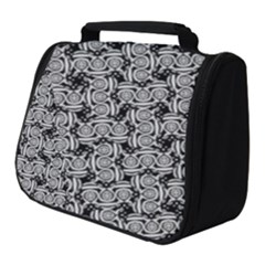 Ethnic Symbols Motif Black And White Pattern Full Print Travel Pouch (small) by dflcprintsclothing