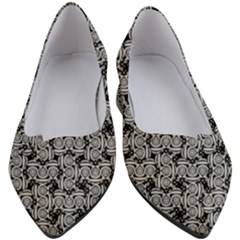 Ethnic Symbols Motif Black And White Pattern Women s Block Heels  by dflcprintsclothing