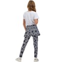 Ethnic symbols motif black and white pattern Kids  Skirted Pants View2