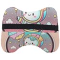 Boy Astronaut Cotton Candy Childhood Fantasy Tale Literature Planet Universe Kawaii Nature Cute Clou Head Support Cushion View2