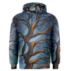 Tree Branches Mystical Moon Expressionist Oil Painting Acrylic Painting Abstract Nature Moonlight Ni Men s Core Hoodie by Maspions