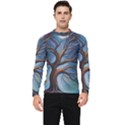 Tree Branches Mystical Moon Expressionist Oil Painting Acrylic Painting Abstract Nature Moonlight Ni Men s Long Sleeve Rash Guard View1