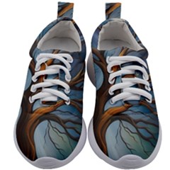 Tree Branches Mystical Moon Expressionist Oil Painting Acrylic Painting Abstract Nature Moonlight Ni Kids Athletic Shoes