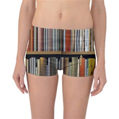 Book Nook Books Bookshelves Comfortable Cozy Literature Library Study Reading Reader Reading Nook Ro Reversible Boyleg Bikini Bottoms by Maspions