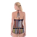 Book Nook Books Bookshelves Comfortable Cozy Literature Library Study Reading Reader Reading Nook Ro Boyleg Halter Swimsuit  View2