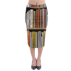 Book Nook Books Bookshelves Comfortable Cozy Literature Library Study Reading Reader Reading Nook Ro Midi Pencil Skirt by Maspions