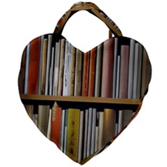 Book Nook Books Bookshelves Comfortable Cozy Literature Library Study Reading Reader Reading Nook Ro Giant Heart Shaped Tote by Maspions