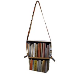 Book Nook Books Bookshelves Comfortable Cozy Literature Library Study Reading Reader Reading Nook Ro Folding Shoulder Bag by Maspions