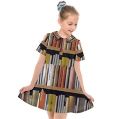 Book Nook Books Bookshelves Comfortable Cozy Literature Library Study Reading Reader Reading Nook Ro Kids  Short Sleeve Shirt Dress by Maspions