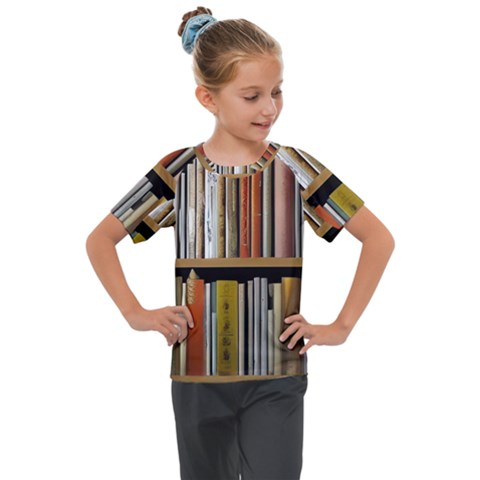 Book Nook Books Bookshelves Comfortable Cozy Literature Library Study Reading Reader Reading Nook Ro Kids  Mesh Piece T-shirt by Maspions