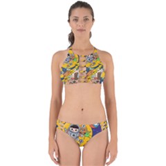 Astronaut Moon Monsters Spaceship Universe Space Cosmos Perfectly Cut Out Bikini Set by Maspions