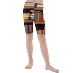 Book Nook Books Bookshelves Comfortable Cozy Literature Library Study Reading Room Fiction Entertain Kids  Mid Length Swim Shorts