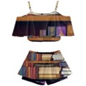 Book Nook Books Bookshelves Comfortable Cozy Literature Library Study Reading Room Fiction Entertain Kids  Off Shoulder Skirt Bikini View1