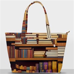 Book Nook Books Bookshelves Comfortable Cozy Literature Library Study Reading Room Fiction Entertain Back Pocket Shoulder Bag 