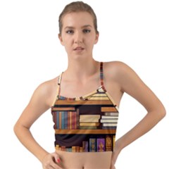 Book Nook Books Bookshelves Comfortable Cozy Literature Library Study Reading Room Fiction Entertain Mini Tank Bikini Top