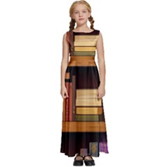 Book Nook Books Bookshelves Comfortable Cozy Literature Library Study Reading Room Fiction Entertain Kids  Satin Sleeveless Maxi Dress