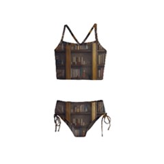 Books Book Shelf Shelves Knowledge Book Cover Gothic Old Ornate Library Girls  Tankini Swimsuit