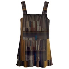 Books Book Shelf Shelves Knowledge Book Cover Gothic Old Ornate Library Kids  Layered Skirt Swimsuit