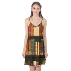 Books Bookshelves Library Fantasy Apothecary Book Nook Literature Study Camis Nightgown  by Grandong