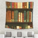 Books Bookshelves Library Fantasy Apothecary Book Nook Literature Study Square Tapestry (Large) View2