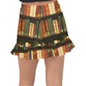 Books Bookshelves Library Fantasy Apothecary Book Nook Literature Study Fishtail Mini Chiffon Skirt View2