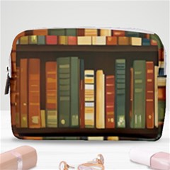 Books Bookshelves Library Fantasy Apothecary Book Nook Literature Study Make Up Pouch (medium) by Grandong