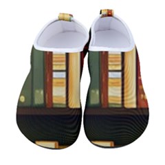 Books Bookshelves Library Fantasy Apothecary Book Nook Literature Study Men s Sock-style Water Shoes by Grandong