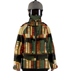 Books Bookshelves Library Fantasy Apothecary Book Nook Literature Study Men s Zip Ski And Snowboard Waterproof Breathable Jacket by Grandong