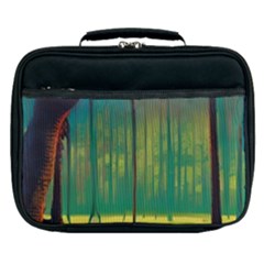 Nature Swamp Water Sunset Spooky Night Reflections Bayou Lake Lunch Bag by Grandong