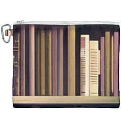 Books Bookshelves Office Fantasy Background Artwork Book Cover Apothecary Book Nook Literature Libra Canvas Cosmetic Bag (xxxl) by Grandong