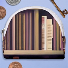 Books Bookshelves Office Fantasy Background Artwork Book Cover Apothecary Book Nook Literature Libra Horseshoe Style Canvas Pouch by Grandong