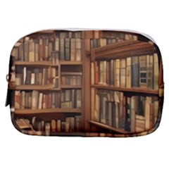 Room Interior Library Books Bookshelves Reading Literature Study Fiction Old Manor Book Nook Reading Make Up Pouch (small) by Grandong