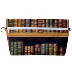 Room Interior Library Books Bookshelves Reading Literature Study Fiction Old Manor Book Nook Reading Handbag Organizer by Grandong