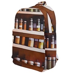 Alcohol Apothecary Book Cover Booze Bottles Gothic Magic Medicine Oils Ornate Pharmacy Classic Backpack by Grandong