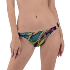 Outdoors Night Setting Scene Forest Woods Light Moonlight Nature Wilderness Leaves Branches Abstract Ring Detail Bikini Bottoms by Grandong