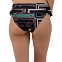 Retro Electronics Old Antiques Texture Wallpaper Vintage Cassette Tapes Retrospective Frill Bikini Bottoms View2