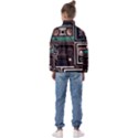 Retro Electronics Old Antiques Texture Wallpaper Vintage Cassette Tapes Retrospective Kids  Half Zip Hoodie View2