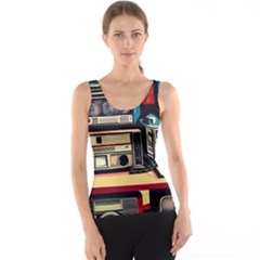 Radios Tech Technology Music Vintage Antique Old Women s Basic Tank Top by Grandong