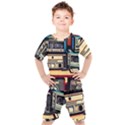 Radios Tech Technology Music Vintage Antique Old Kids  T-Shirt and Shorts Set View1