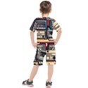 Radios Tech Technology Music Vintage Antique Old Kids  T-Shirt and Shorts Set View2