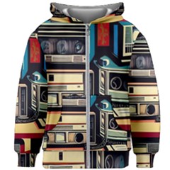 Radios Tech Technology Music Vintage Antique Old Kids  Zipper Hoodie Without Drawstring by Grandong