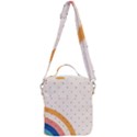 Abstract Geometric Bauhaus Polka Dots Retro Memphis Rainbow Crossbody Day Bag View3